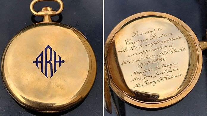 Un prix record pour une montre de poche en or offerte au capitaine qui a secouru les survivants du Titanic