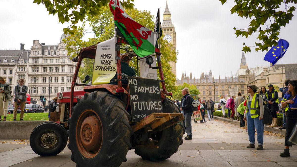 UK farmers join French with protest against 'hammer blow' inheritance tax hikes