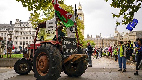 Farmers, food producers and food system workers took part in a march to demand more government ambition on UK food and farming policy in 2022.