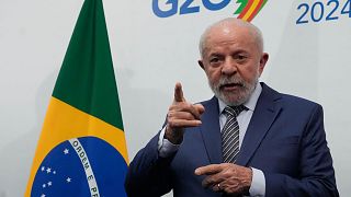 Brazil's President Luiz Inacio Lula da Silva speaks during the G20 Summit, in Rio de Janeiro.
