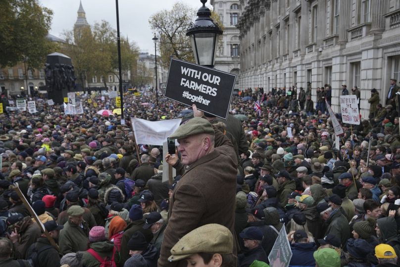 Акция протеста фермеров. Лондон, 19.11.2024