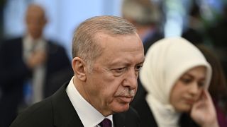 Cumhurbaşkanı Erdoğan, Macaristan'ın başkenti Budapeşte'de düzenlenen Avrupa Siyasi Topluluğu (EPC) zirvesinden ayrılırken, 7 Kasım 2024