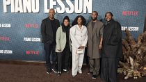 Denzel et sa famille à la première de la leçon de piano