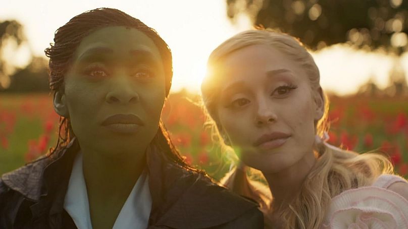 Cynthia Erivo Ariana Grande as Elphaba and Glinda in 'Wicked' 