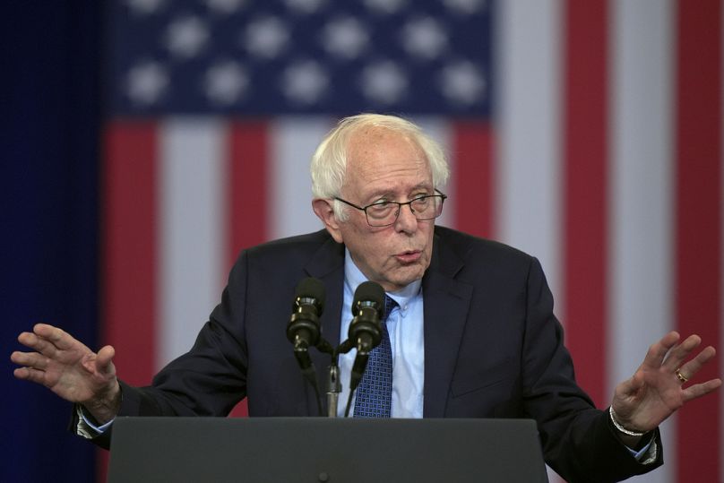 Bernie Sanders, senador independente do Vermont e candidato à nomeação democrata nas eleições de 2016 e 2020