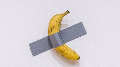 Famous duct-taped banana sells for €5.8 million at art auction 