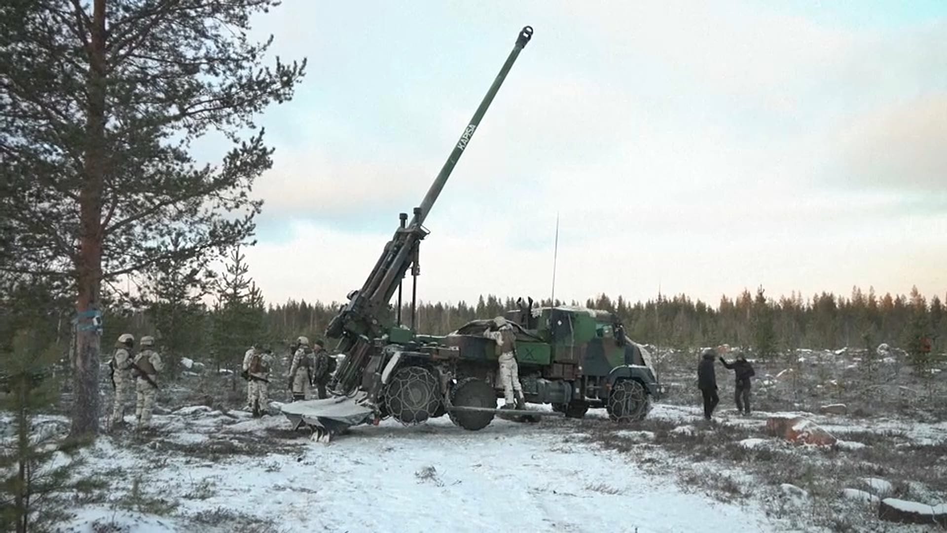 NATO holds its first artillery drills in Finland since joining alliance ...
