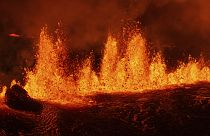 A new volcanic eruption that started on the Reykjanes Peninsula in Iceland, 20 November, 2024