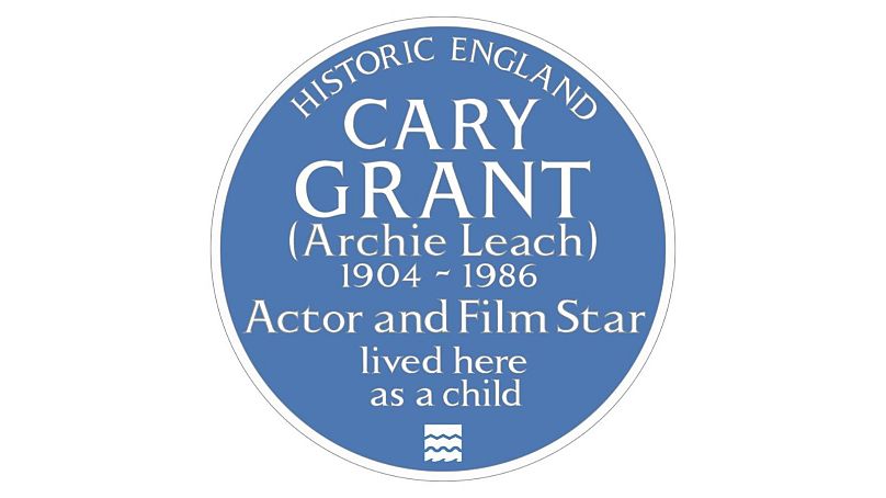 Cary Grant's blue plaque