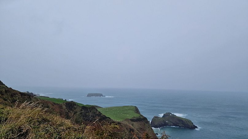 La splendida strada in Irlanda del Nord Causeway Coastal Route