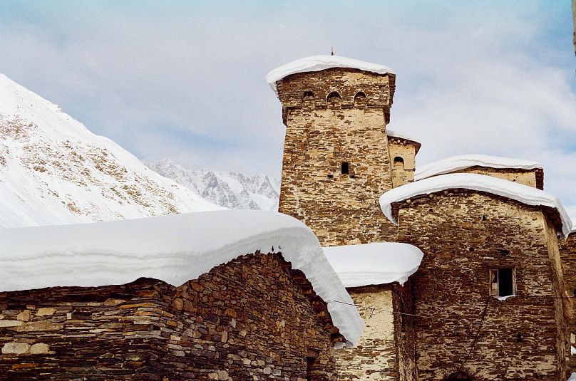 Las torres de piedra medievales de Svaneti