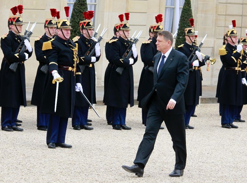 Klaus Iohannis Párizsban, 2015 februárjában