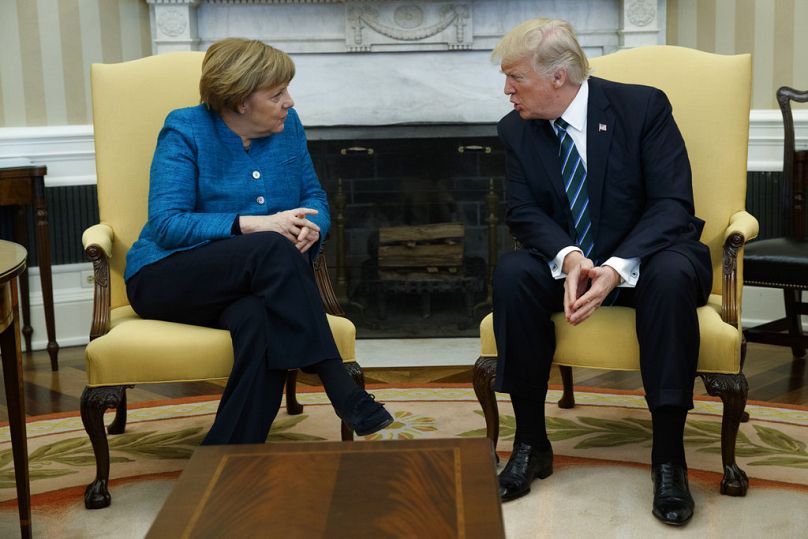 Merkel és Trump 2017 márciusában
