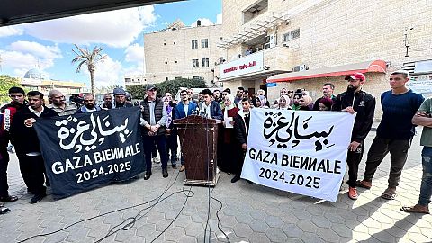 As well as calling for support from galleries overseas, the Gaza Biennale has also launched a crowdfunding campaign.