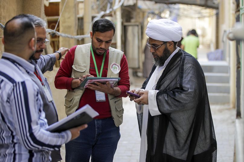 جمع المعلومات لعد السكان في العراق