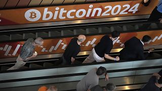2024, the year Bitcoin came into its own. Library picture of people arriving at the Bitcoin 2024 Conference in Nashville last July
