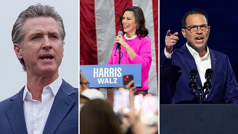Newsom, Whitmer és Shapiro