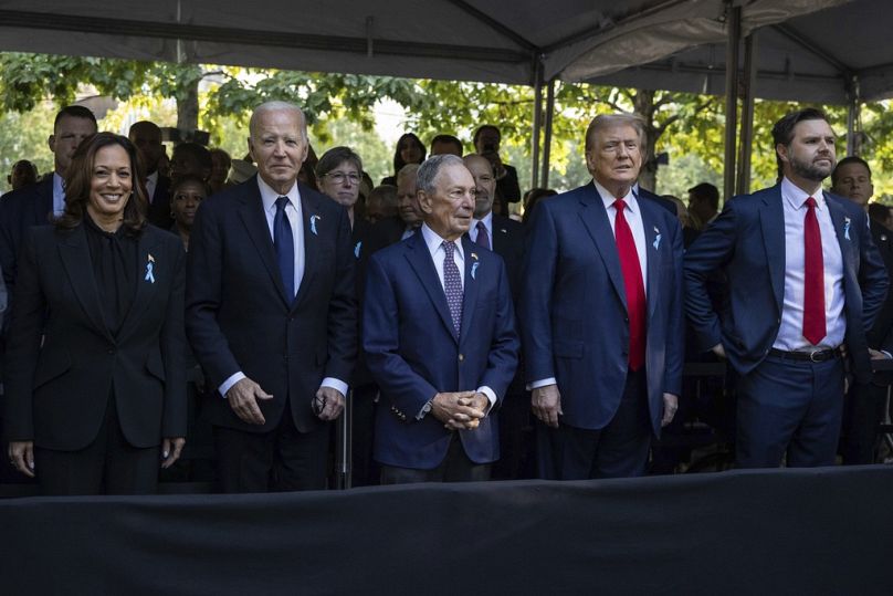 Kamala Harris, Joe Biden, Donald Trump és JD Vance
