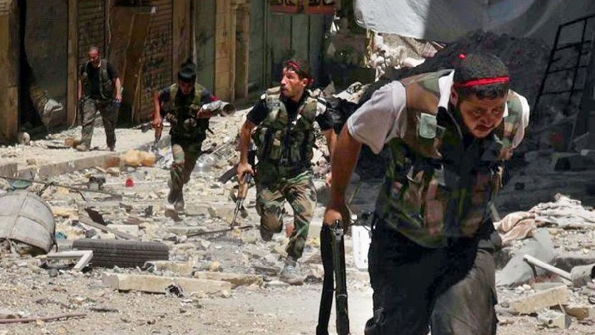 Rebelles syriens à Alep 