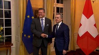 EU Commissioner Sefcovic meets Swiss FM Cassis