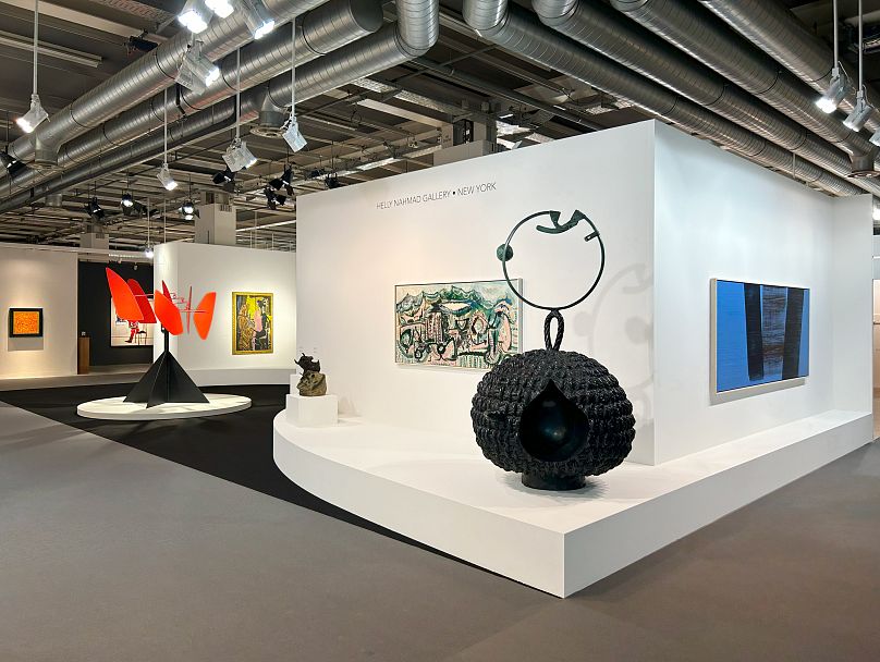 Installation view of Art Basel 2024, Helly Nahmad Gallery's booth (G5). 