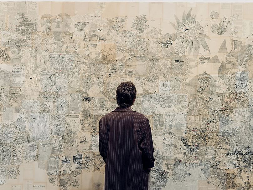 Antonis Donef's work in the Meridians sector, presented by Kalfayan Galleries and Galeria Casado Santapau.