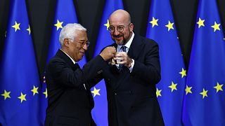 Antonio Costa (left) takes over Charles Michel (right) as president of the European Council.