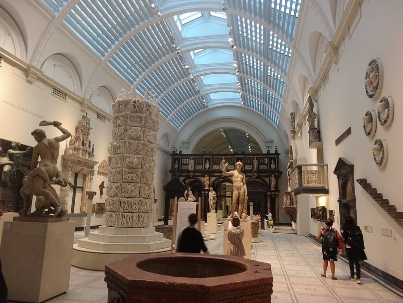 The Victoria and Albert Museum in South Kensington, London