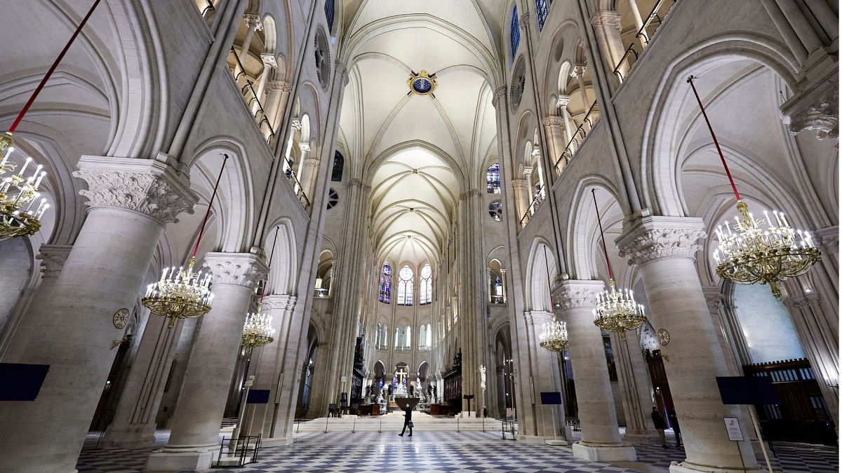 In Pictures: First images of France's Notre Dame cathedral's restored interior 