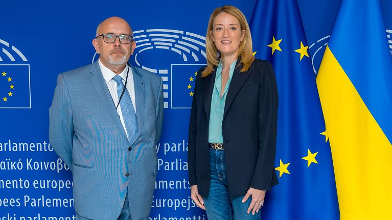 The current EDPS Wojciech Wiewiórowski and EU parliament president Roberta Metsola. The current EDPS Wojciech Wiewiórowski and EU parliament president Roberta Metsola.