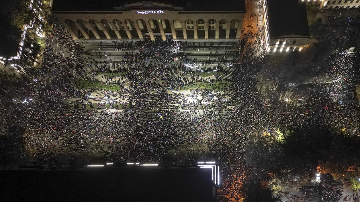 Over 100 protesters arrested in Georgia during second night of unrest