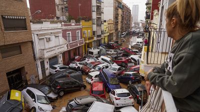 آثار الدمار بعد فيضانات فالنسيا