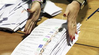 Counting begins for Ireland's General Election at the Royal Dublin Society in Dublin, 30 November, 2024