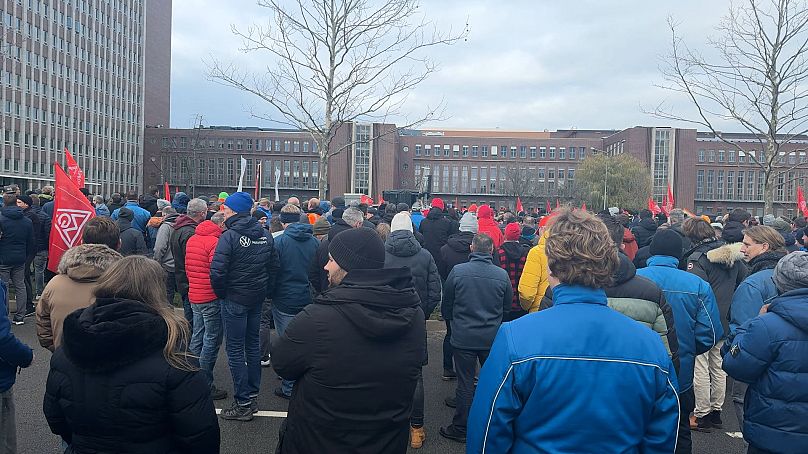 Volkswagen workers striking