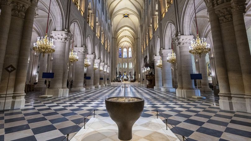 A Notre-Dame keresztkápolnája 2024.11.29-én. 