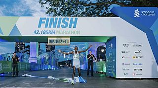 Kenya's Yegon and Ethiopia's Jifar win marathon in Singapore 