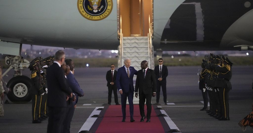 Biden arrives in Angola for his long-awaited sub-Saharan Africa visit