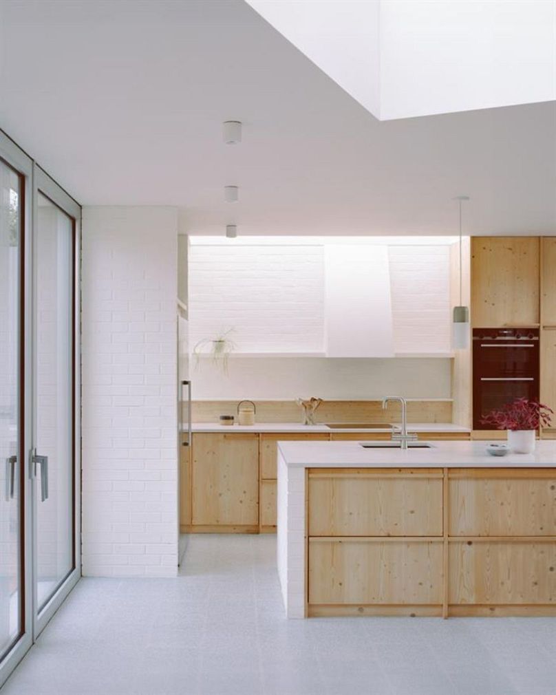 Interior kitchen, Six Columns. 