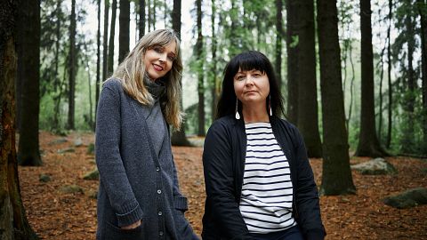 Curators Blanca de la Torre and Kati Kivinen. 