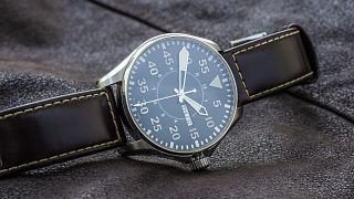 A large mechanical pilot wrist watch
