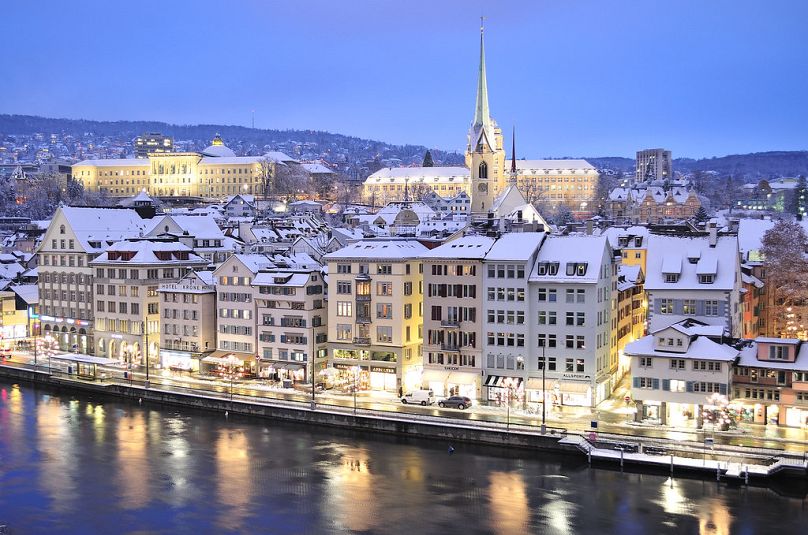 Winters can also be beautiful in Switzerland.