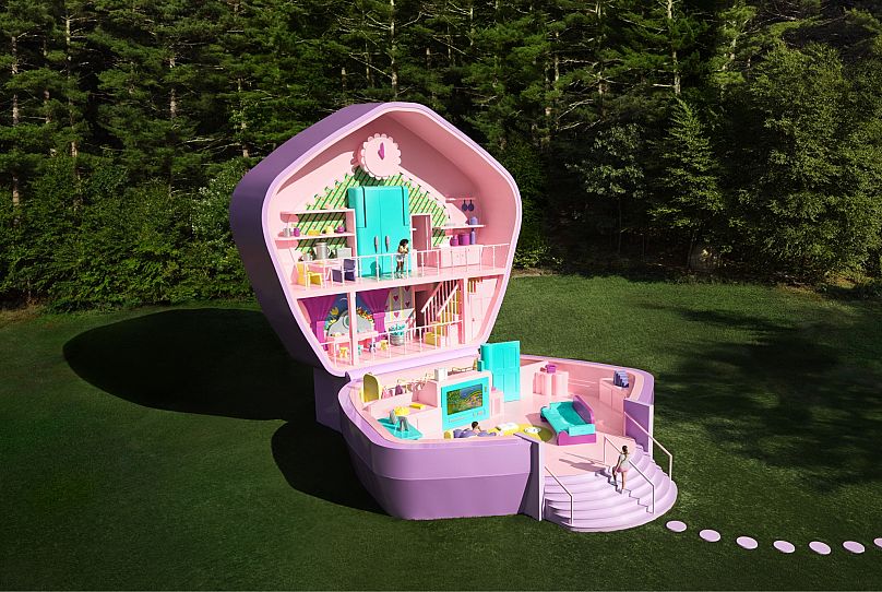 Airbnb has created a life-size Polly Pocket home in Littleton, Massachusetts.