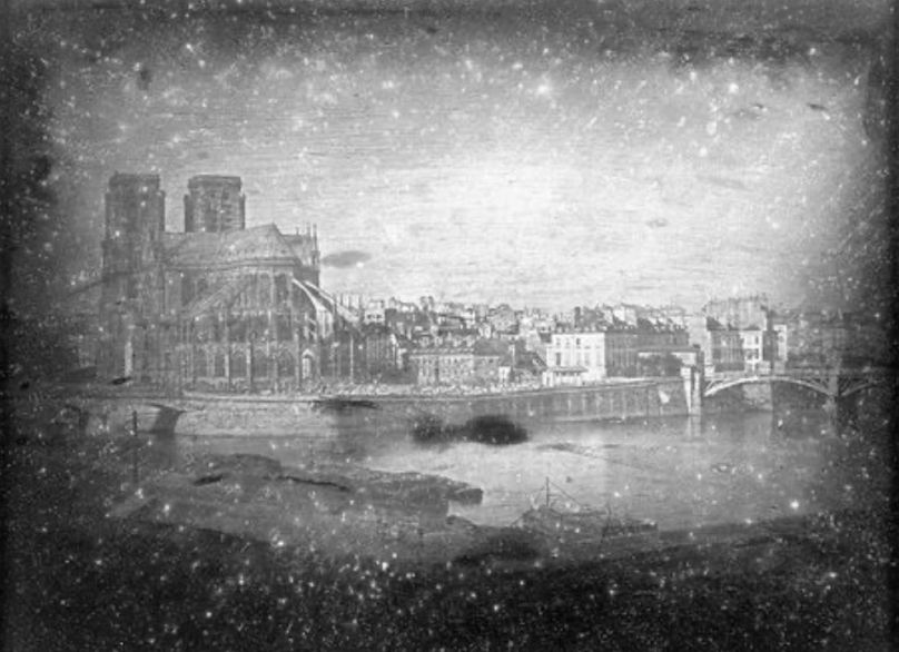 Az első fotó a Notre-Dame-ról, 1838