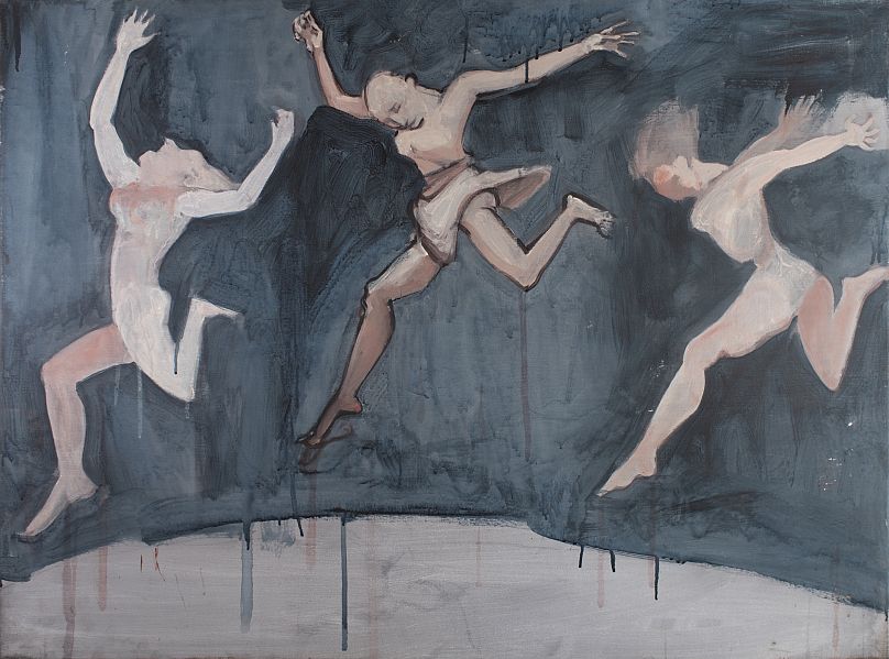 'Legend of the Fire' (1997) by Paula Rego, one of the pieces displayed at 'Motion in Stillness: Dance and the Human Body in Movement'