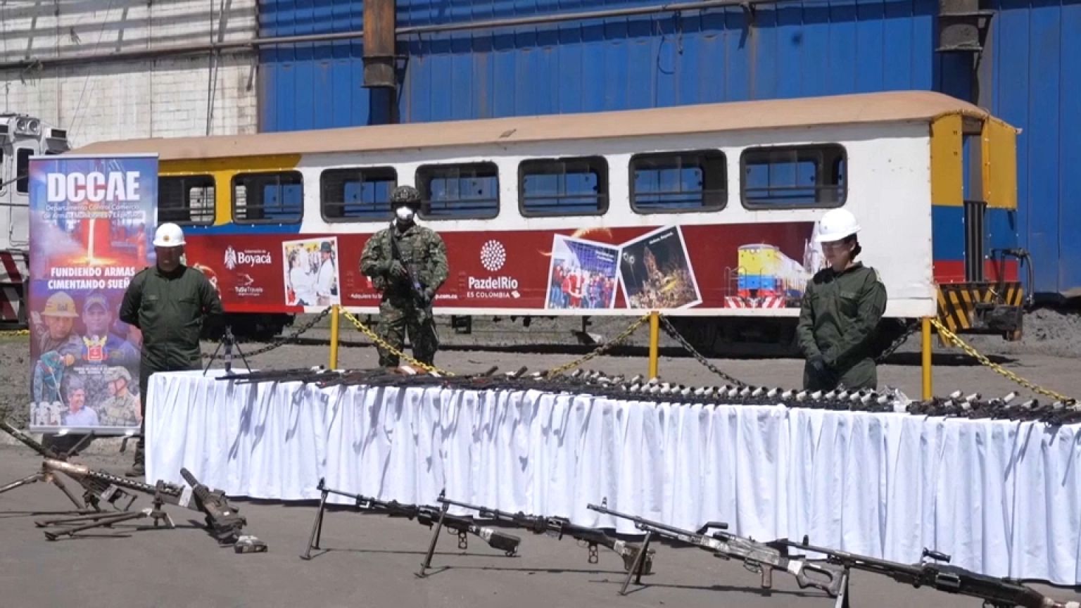 En el marco de campaña ‘Destruyendo el miedo, construyendo esperanza’ fueron fundidas 23.500 armas de fuego 