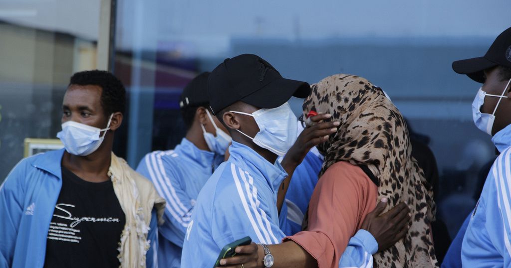 Somali migrant boat accident survivors arrive home in Mogadishu