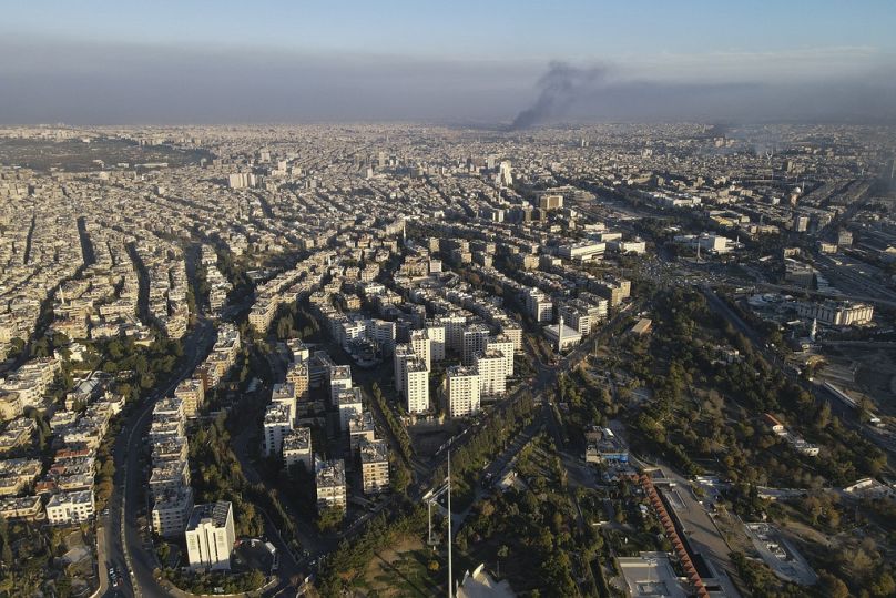 Vue générale de Damas, Syrie, dimanche 8 décembre 2024.