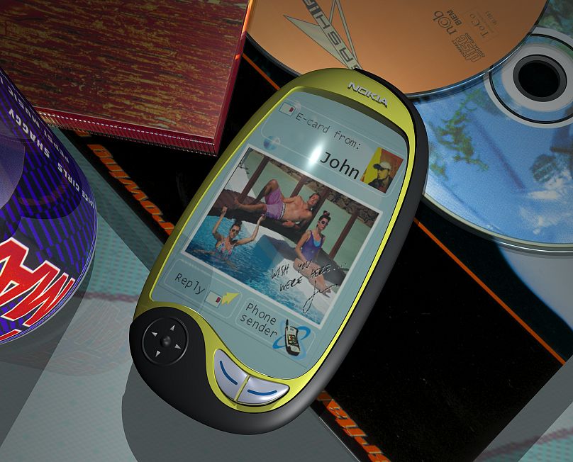 A 3rd Generation Nokia mobile concept rendering, 1998