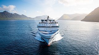 A ferry taking a trip