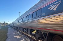 Amtrak's Silver Meteor train from Florida to New York.